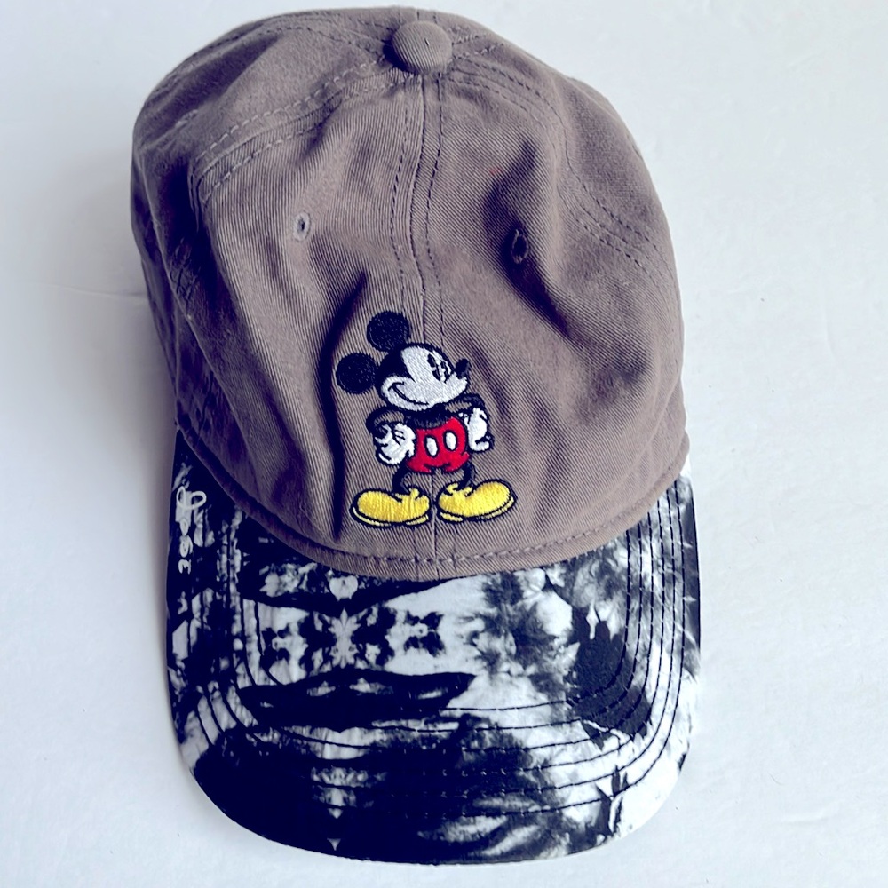 Mickey Mouse Embroidered Cap Disney Hat Tie Dye Brim - Picture 8 of 8